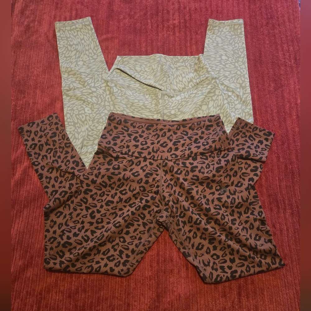 Ryderwear M EUC Leopard Print Leggings